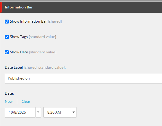 Information Bar