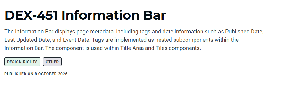 Information Bar