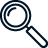 Vector image of a magnifying glass